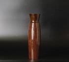 Beautiful Shape Signed  Japanese Bronze Vase  With Original Wooden Box   Qq49 