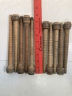 Wood Bobbins Spools Industrial Style Spindles 8  And 8 75  Wooden Quills Lot-10