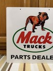 Mack Trucks Parts Dealer Sign 2 Sided Garage Tools Vintage Style Wall Decor