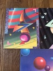 Vintage Mead Trapper Keeper Portfolio Designer Series 2 Pocket Folder Lot Of 3 C