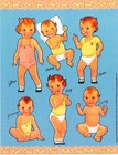 Excellent Vintage Uncut Five Gorgeous Paper Doll Sets rare Nostalgic Reprints