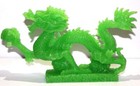 Large Jade Color Chinese Feng Shui Dragon Figurine Statue Luck   Success 8 5inch