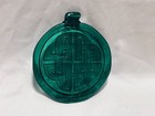 Irish Suncatcher Celtic Knot Green Glass Ornament 3 75  Round