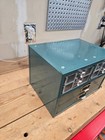 Vintage Metal 6 Drawer Steel Industrial Small Parts Storage Organizer Cabinet