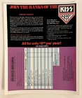 Kiss      paul Stanley      solo Album Order Form Insert      1978 Kiss Army      aucoin
