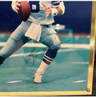 Dallas Cowboys Troy Aikman Autographed Picture With Coa Plaque 1990 Card Signed