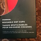 New Starbucks 2019 Holiday Christmas Reusable Hot Cups 6 Pack Festive Phrases