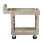 Rubbermaid Commercial Fg450088beig Utility Cart With Deep Lipped Plastic
