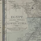 Antique Original 1889 Map Of Egypt  Arabia And Part Of Nubia 14x11 Inches