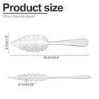 2pcs Absinthe Spoon  6 4 Inch 304 Stainless Steel Wormwood Spoons Nature Color