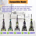 Replacement Belts Set For Bissell Proheat 2x Revolution Pet Pro Carpet Cleaner