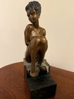 Bronze Nude Female Figure Sculpture Signed De Cesar Limited Edition Vintage 1992