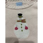 Bella Bliss Snowman Cotton Knit Sweater