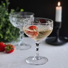 8 Oz Crystal Champagne cocktail Coupe Glasses  Set Of 2
