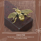 Gold Bee Figurines  Vintage Brass Bee Statues Decorative Brass Animal Ornament D