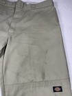 Dickies Double Knee Work Pants 85283kh 38x32 Khaki Stained Damaged Hem