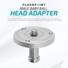 Flashpoint 3 8  Threaded Mounting Plate With Baby 5 8    16mm  Stud
