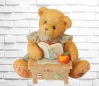 Trio Of Vintage Cherished Teddies Book Readers  1  Linda  2  Seth 3  Christine
