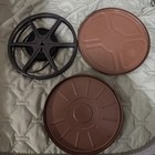 Vtg 7-inch Goldberg Brothers Brown Metal Reel    Canister For Standard 8 Mm Film