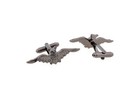 Mrcuff Bat Black Halloween Pair Of Cufflinks In Fancy Gift Box   Polishing Cloth