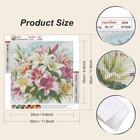 Lily Diamond Painting Kits For Adults  Flower Diamond Art Kits For Beginners 5d