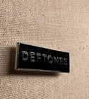 Deftones Logo Black Enamel Pinback Lapel Pin Badge Rock   Pop Music
