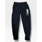 Puma Youth Black Fleece Joggers Large 14-16 Vertical Logo Sweatpants