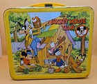 Vintage Mickey Mouse Club Metal Lunch Box By Aladdin - Usa - Read Description