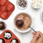 Semi Sphere Silicone Mold  4 Packs Baking Mold For Making Hot Chocolate