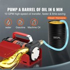 Cisivis 12v Dc Electric Fuel Transfer Pump For Diesel Kerosene 10gpm With Nozzle