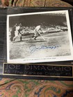 Joe Dimaggio Signed 8x10 Last Hit Of Hit Of 56 Game Hitting Streak Yankees