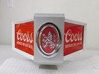 Vtg Coors Light Beer Light  Cash Register Sign 3 Sided Works Advertising Bar