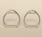 Horsing Around Classic 1 12 Model Horse Scale Racing Stirrups - Pewter silver