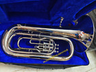 Tuba Eb Pitch Of Pure Brass In Chrome Polish  hard Cushion Case   Free Shipping
