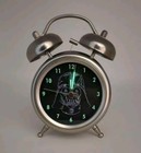 Pottery Barn Kids Star Wars Darth Vader Retro Twin Bell Alarm Clock Glows As Is