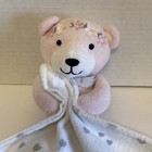 Wendy Belissimo Pink Teddy Bear White Hearts Lovey Security Blanket Baby Girl