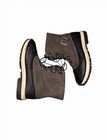 Women   s Bearpaw Nelly Brown black Snow Boots Faux Fur Lined Leather Us 10
