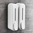 300ml Wall Mount Soap Dispenser Manual Shampoo Shower Gel Dispenser Lotion Conta