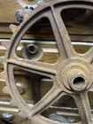 Antique 14 3 4  Cast Iron Gear Sprocket Steampunk Industrial Cog Farm Jd Wheel