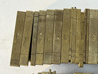 50 Vtg Brass Printing Press Letterpress Typesetting Letters Stamps Plates Number