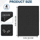 4 Pcs Pick And Pluck Foam Sheets 1 Sizes - 4 -16 X 12 X 2 Inches  Black