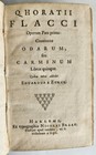 1696 Horace Poetry W  Commentaries Antique Vellum Binding 17th Century