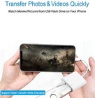 Lightning To Usb Camera Adapter With Charging Port  Apple Mfi Certified Usb 3   