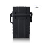Waterproof Cigarette Case With Lighter  Full Pack 20 Regular Holder Xl  Black 