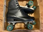 Vintage Official Roller Derby Skates Size 10 Black With Urethane Wheels G382-22