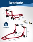         2 Pcs Motorcycle Stand Heavy Duty 900 Lbs Universal Repair Support Lift