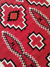 Antique Native American Indian Art Boho Ganado Navajo Wool Rug Two Grey Hill Rug