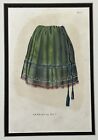 Original 1850 Seneca Native American Kilt Skirt Print indian old new York ny