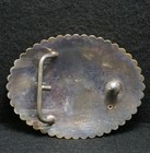 Wg05175 Very Cool Vintage 1980s   floral   Western Fashion Artwork Belt Buckle