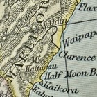 1875 Antique Hand-colored Map Of New Zealand   William Mackenzie